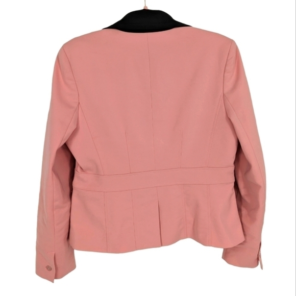 8 • New York & Company • Pale Pink w Black Full Sleeve Blazer - Picture 4 of 16